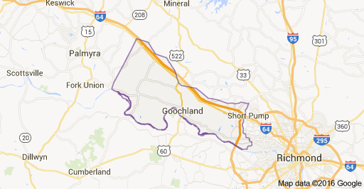 Goochland County Virginia Map