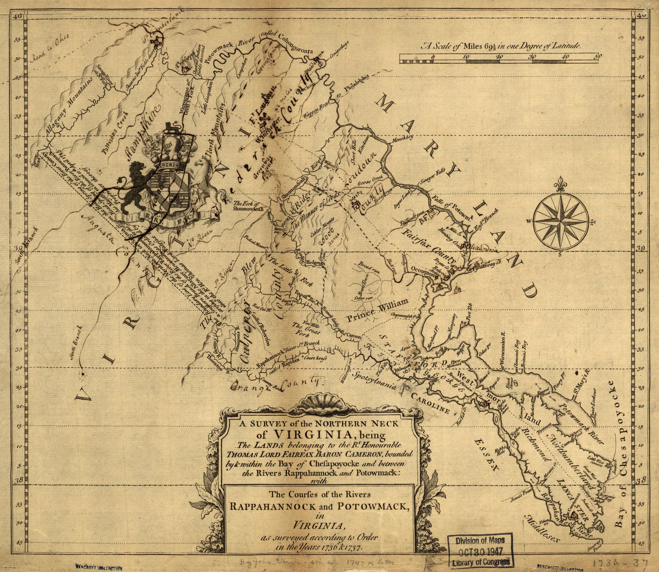 Survey of the Northern Neck of Virginia Survey of Northern Neck