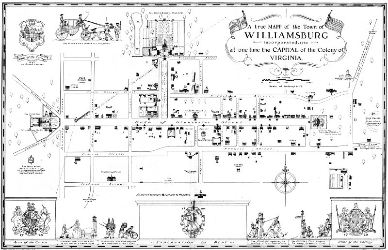 Old Williamsburg Street Map