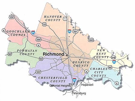 Richmond County Map