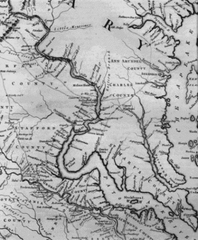 1755 Map of Virginia